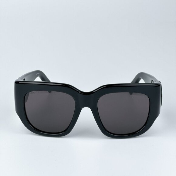 Gucci GG1545S 001 BRAND NEW Sunglasses Black Grey Women Square main image 8